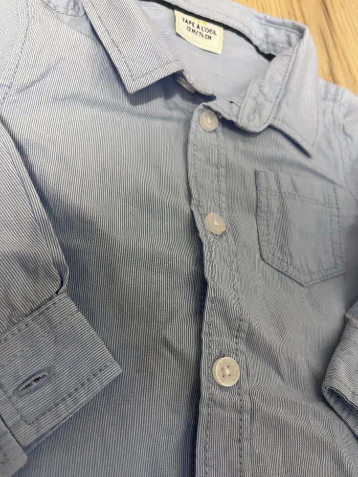 Chemise bleu clair Tape à l’œil - photo numéro 2