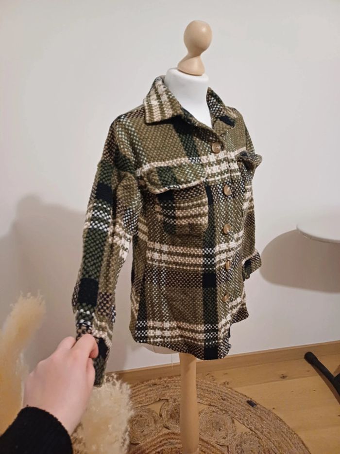 Veste épaisse à carreaux taille S/M 36/38 - photo numéro 5