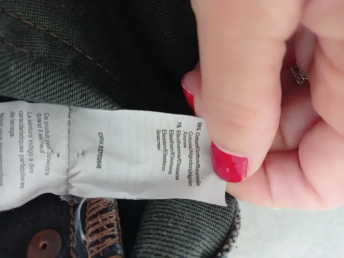 Jupe courte Mini-jupe en jean's bleu brut délavé fashion T.36 IKKS - photo numéro 8