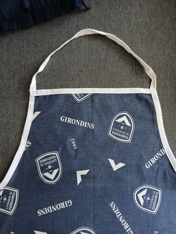 Écharpe enfant girondins de Bordeaux et tablier de cuisine girondins de bordeaux - photo numéro 6