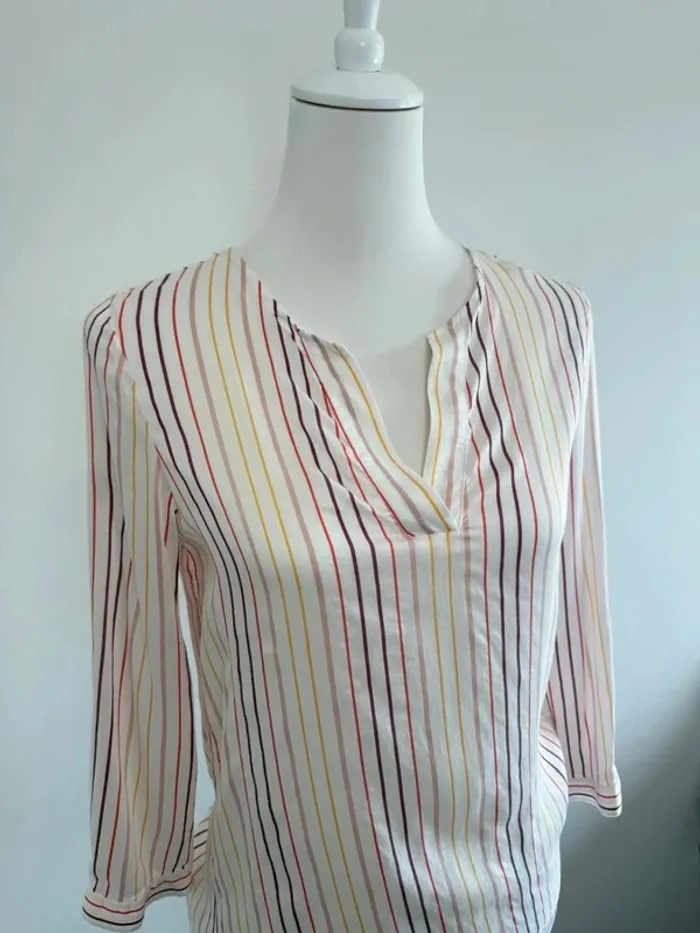 Blouse Pennyback femme lignée taille S parfait état - photo numéro 3