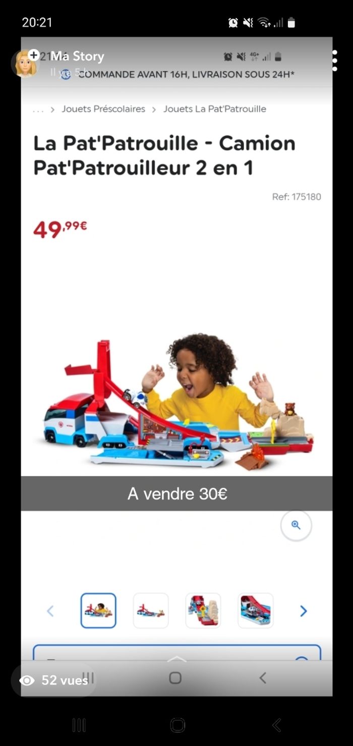 Camion pat patrouille 2 en 1