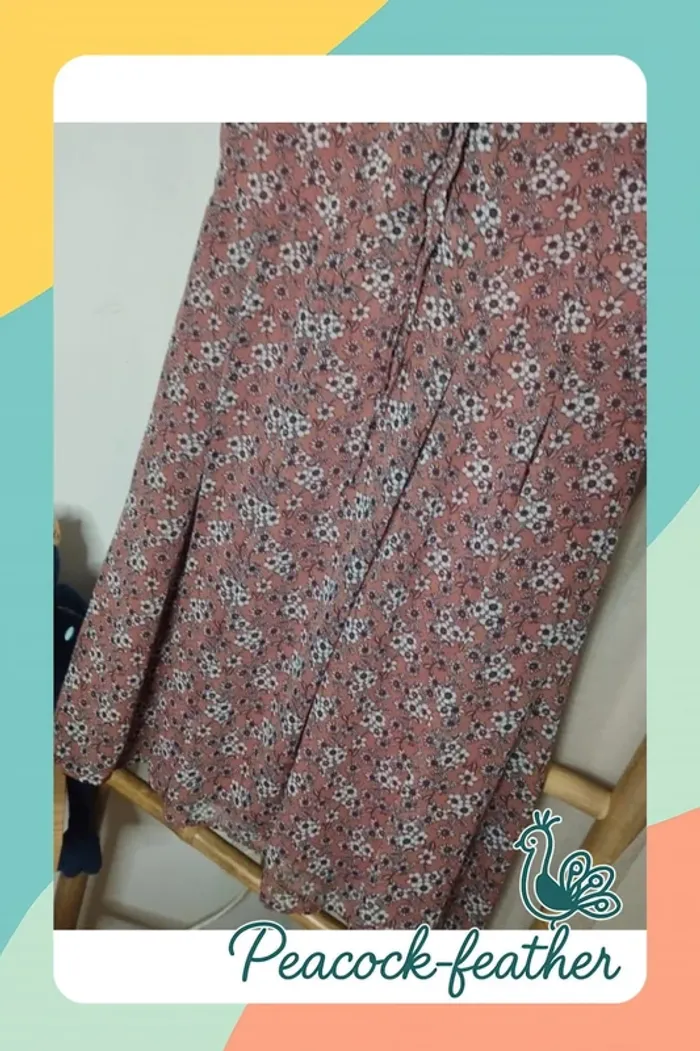Robe rose camaïeu fleurie 42 - photo numéro 3