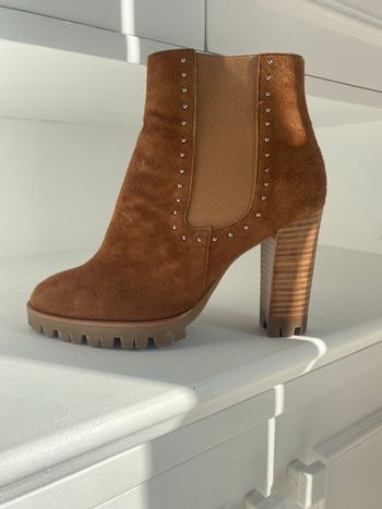 Bottines daim camel The Kooples