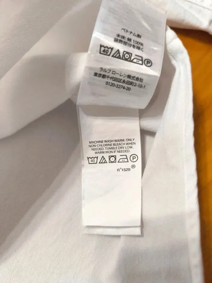 Chemise Ralph Lauren - Classic Fit - Logo brodé premium - Blanc - Taille XXL - QR Code - photo numéro 11