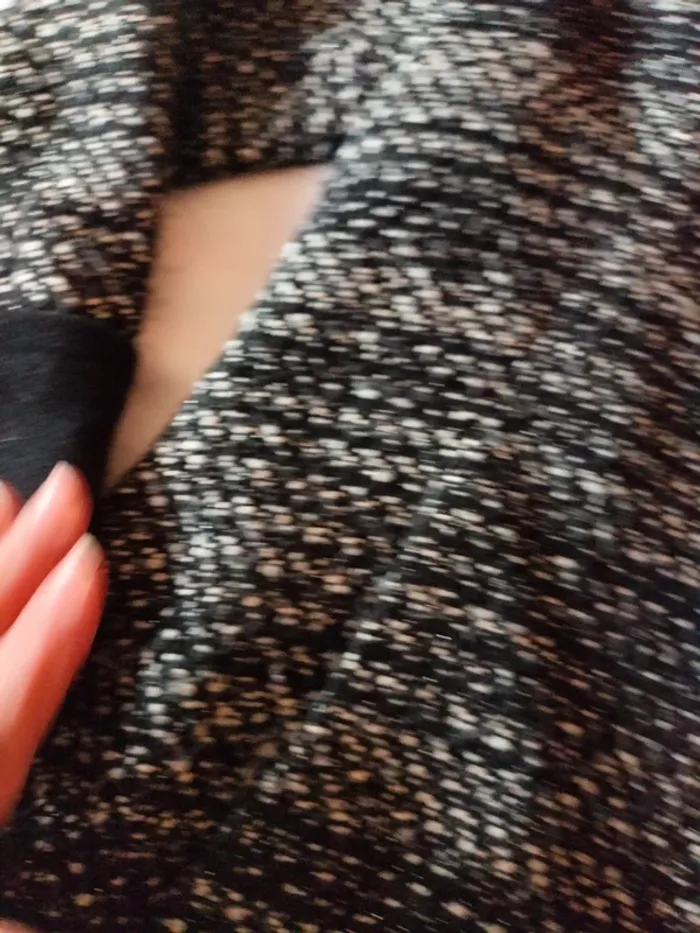 Veste Zara épaisse t38 noir et blanche - photo numéro 3
