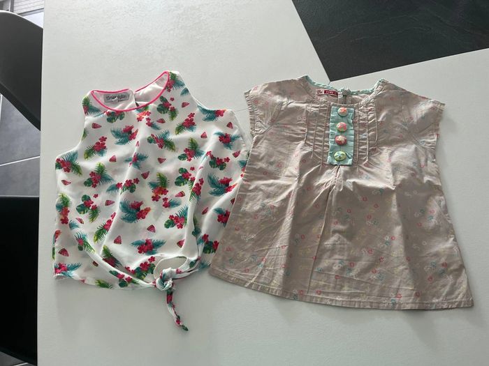 Lot de 2 tee shirts DPAM & Caprice de fille 3 ans