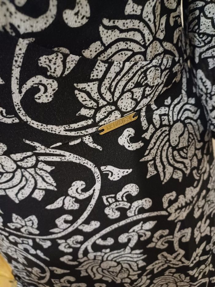 Robe noire chic à motifs Influencer taille S 36 - photo numéro 4