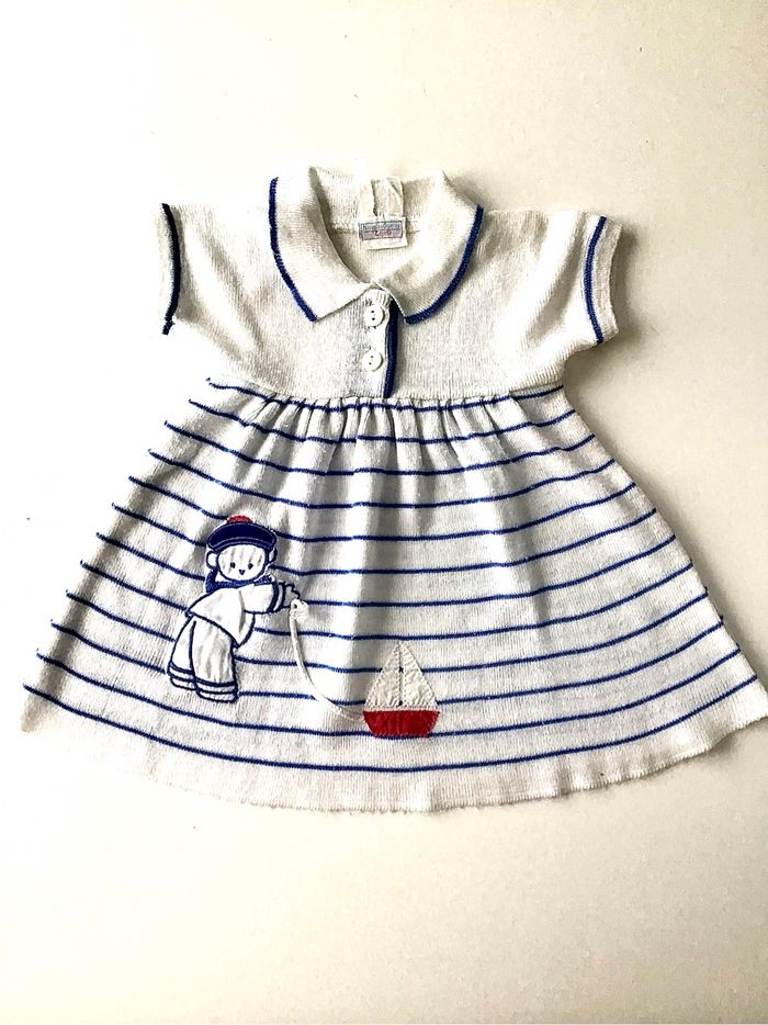 Robe marin manches courtes 6 mois
