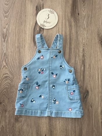 Robe 3 mois salopette 3 mois fille fleuri