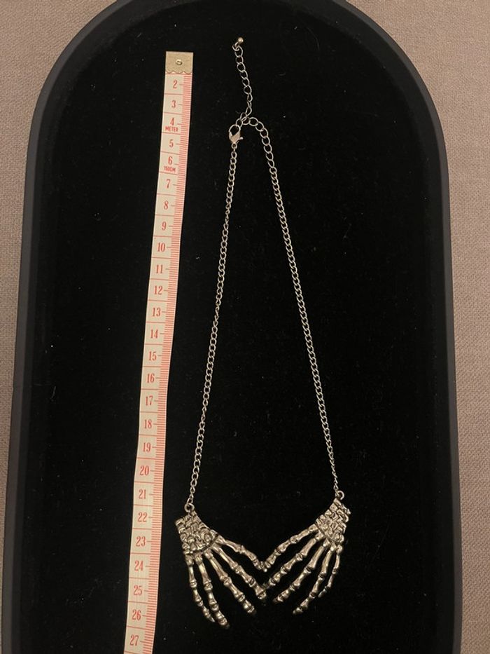 collier argenté réglable - photo numéro 5