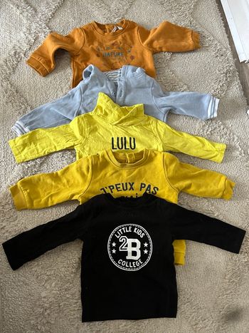 Lot de 5 pulls / manches longues 