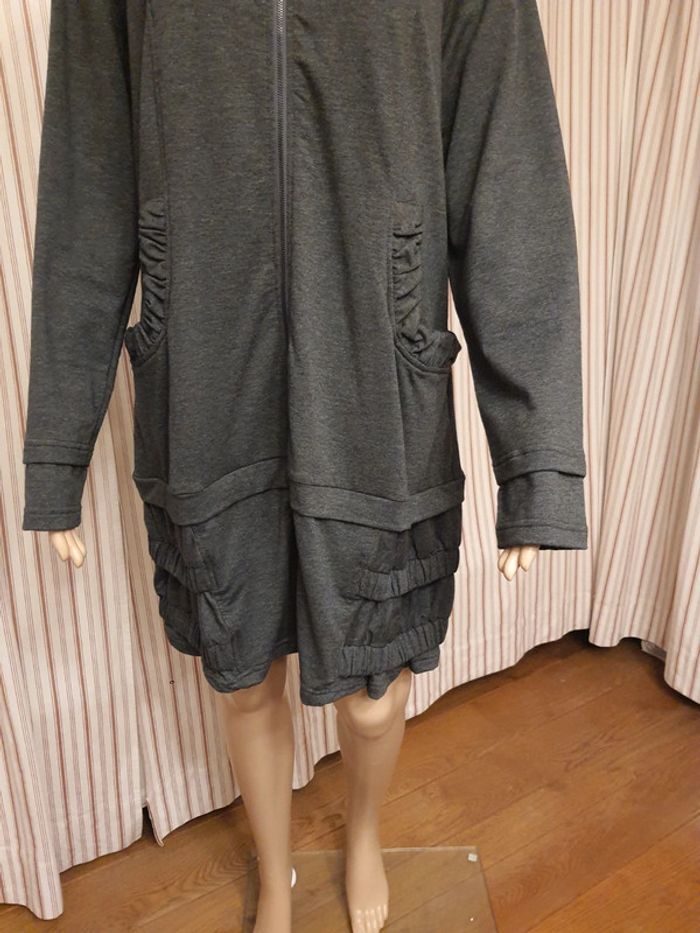 Pardessus gris Areline taille 5 (fr 44 ) neuf - photo numéro 4