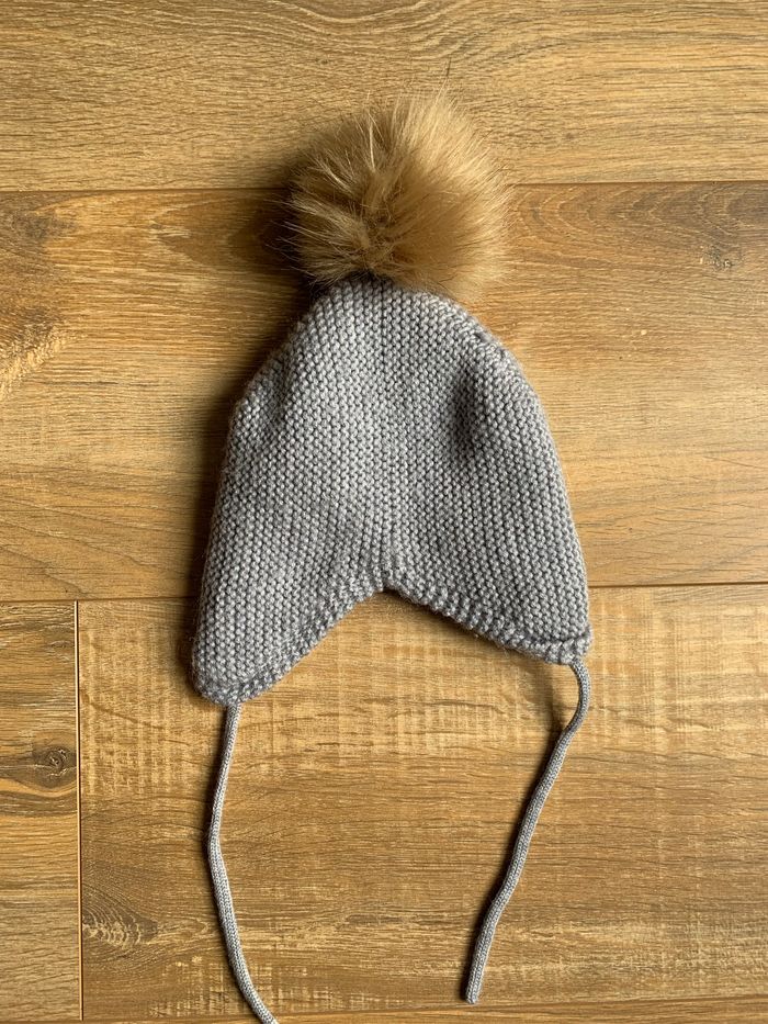 Bonnet en laine gris