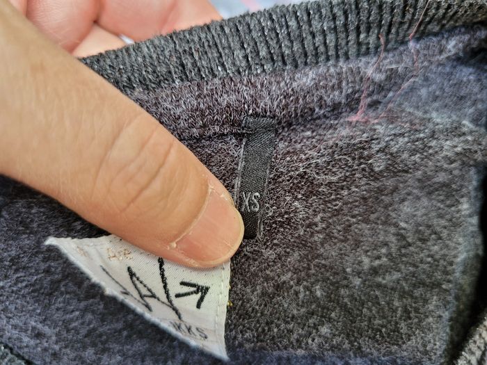 Superbe pull court gris anthracite IKKS, XS (12 ans) - photo numéro 6