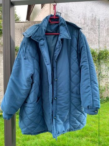 PARKA BLEU BONHEUR  Bleue. NEUVE.