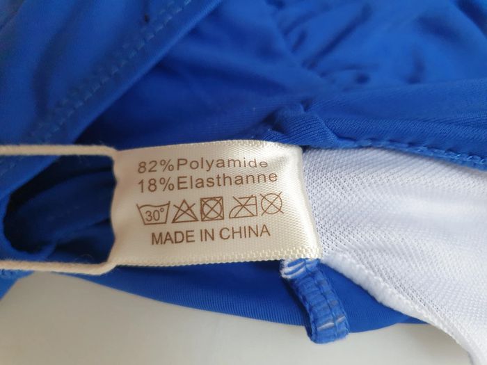 Maillot de bain une pièce avec short sous la jupe Shekini bleu Taille L - photo numéro 6