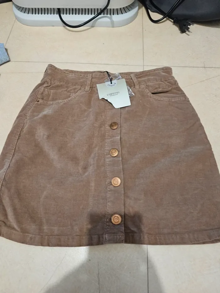 Jupe velour