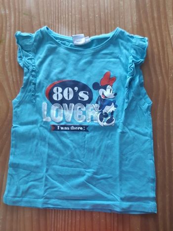 Tee-shirt Minnie bleu clair