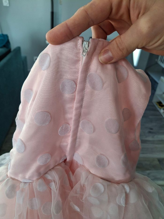 Robe cérémonie 12/ 18 mois rose - photo numéro 4