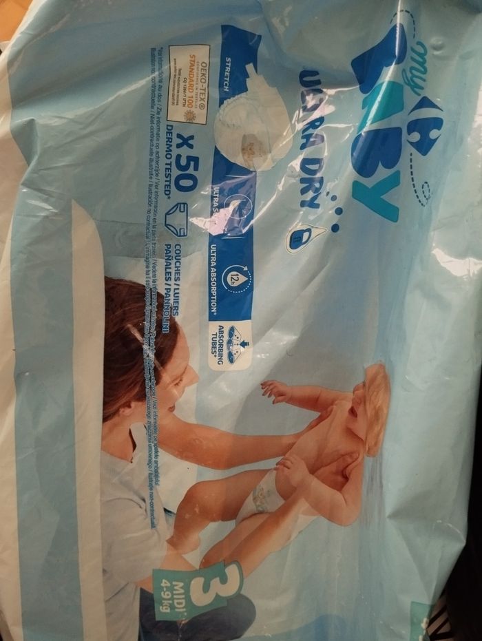 100 couches vrac marque carrefour