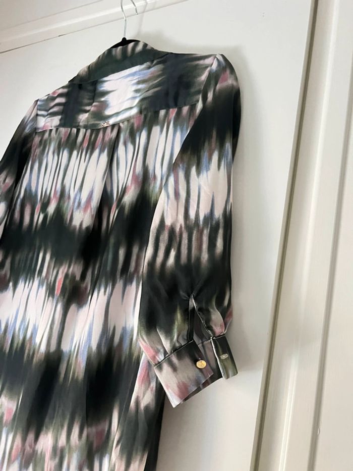 Robe chemise imprimée satinée Taille L - photo numéro 4