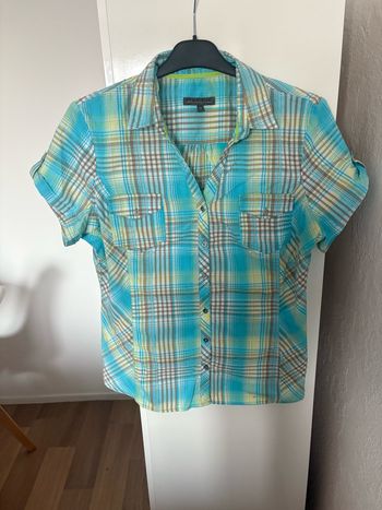 blouse à carreaux