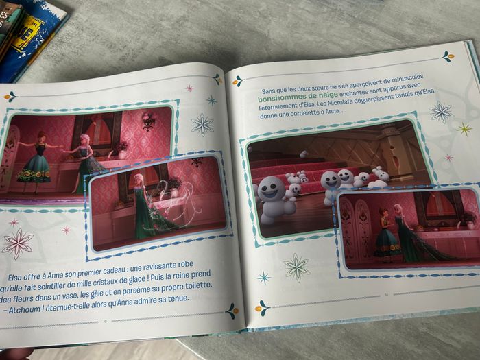 livre la reine des neiges une fête givrée l'histoire + le DVD du court-métrage - photo numéro 3
