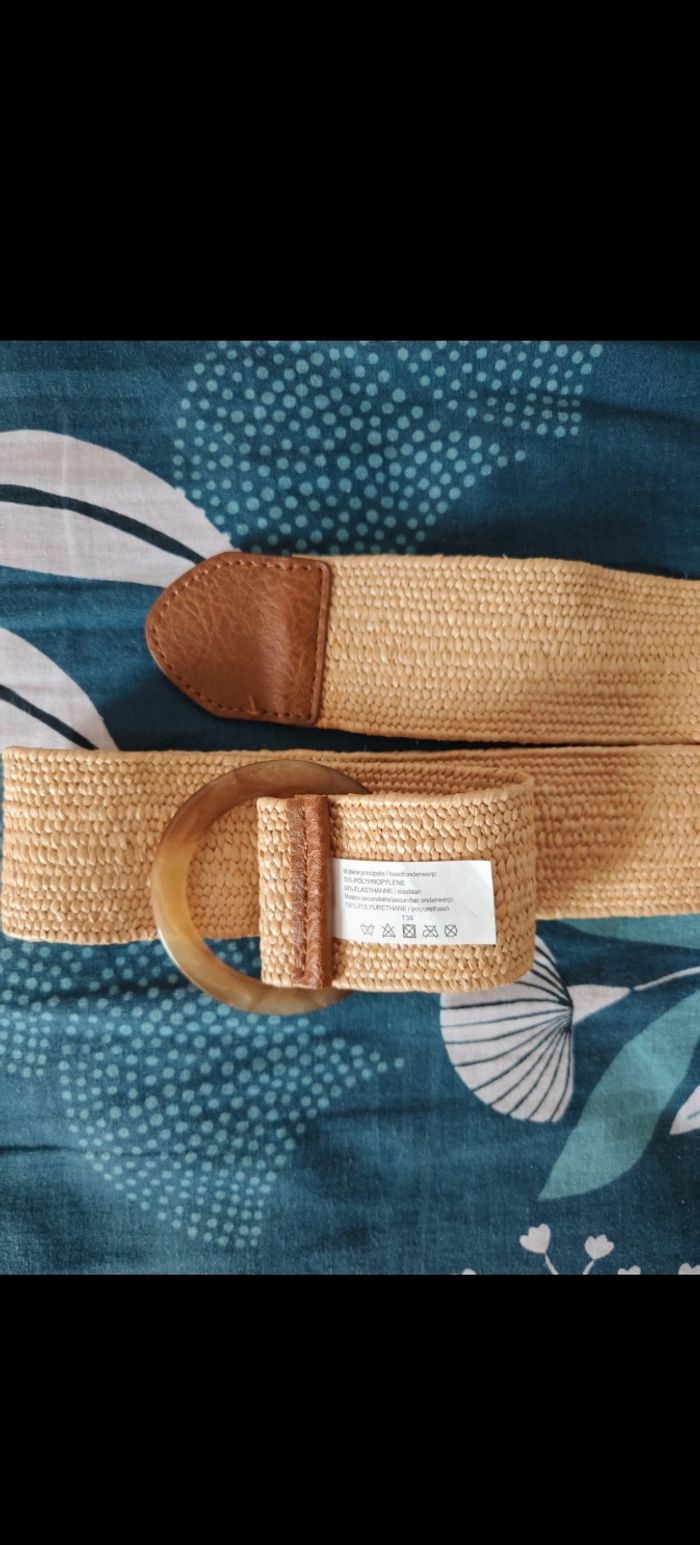 Ceinture en paille tressée femme ~ 97,5 cm - photo numéro 4