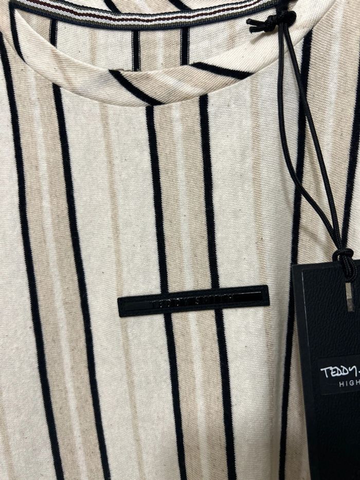 T-shirt Teddy Smith High Life blanc cassé style baseball 16ans (S) - photo numéro 2