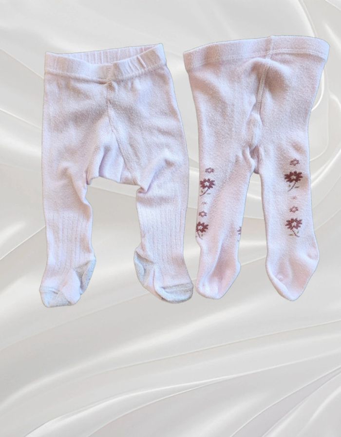 Lot de 2 collants naissance à 3 mois - photo numéro 2