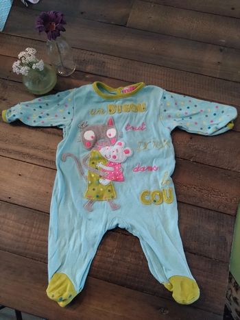 Pyjama bébé garçon dû pareil au même 1 mois