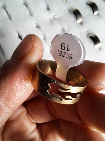 Bague acier inoxydable silhouette