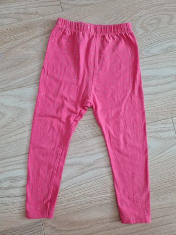 Legging rose coeur 18 mois