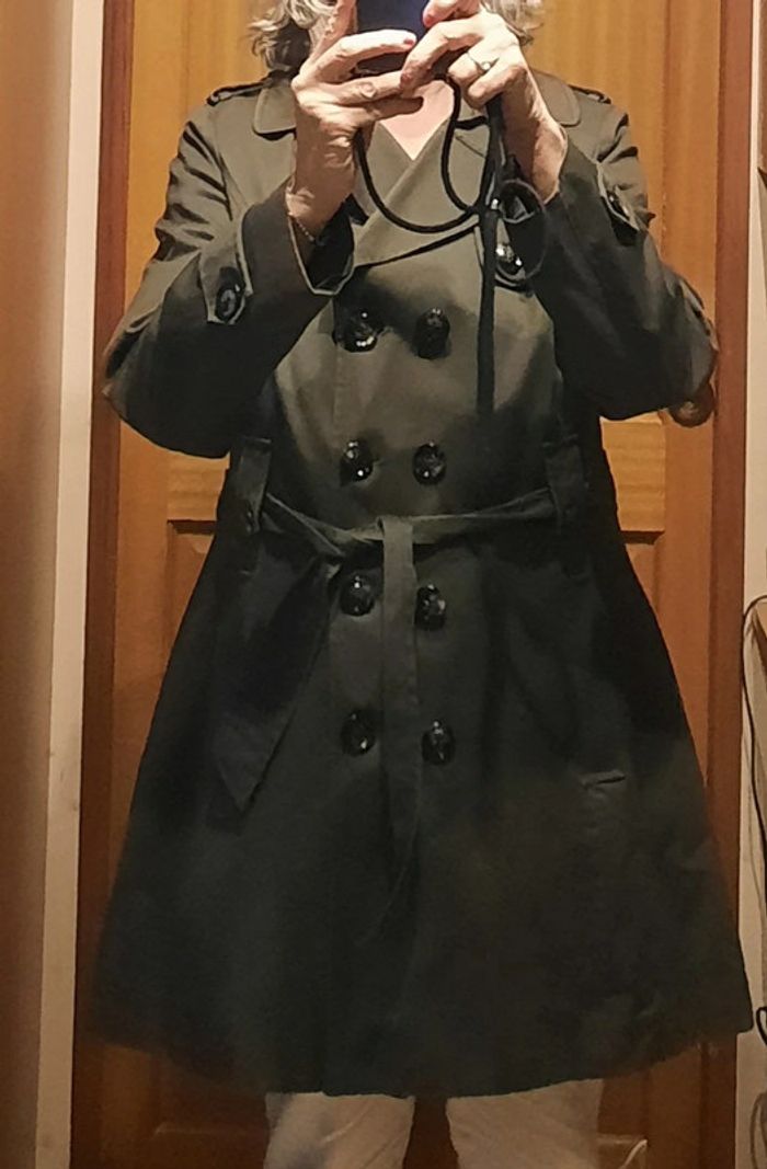 Trench marron, femme, Camaïeu, taille 42 - photo numéro 5