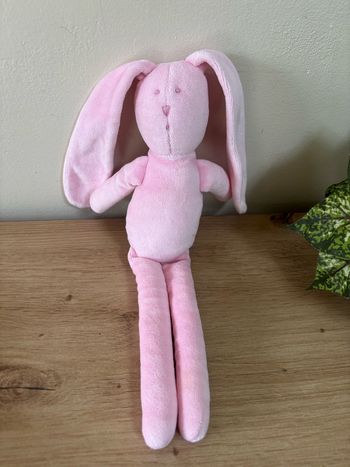Doudou lapin rose petit bateau