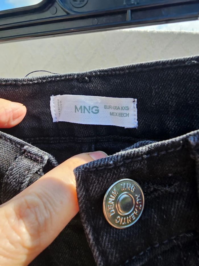 Jean évasé noir fille adolescente femme xxs - photo numéro 7