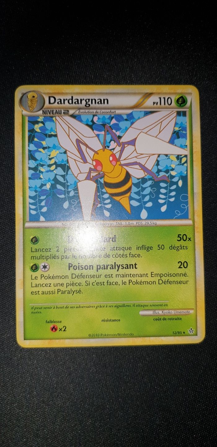 Carte pokémon Dardargnan 12/95 - photo numéro 2