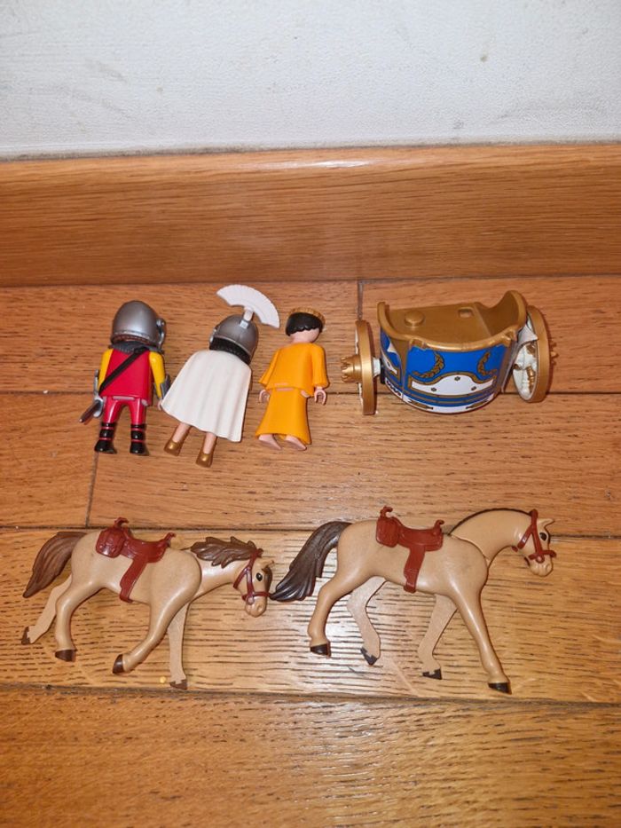 Lot playmobil Thème romain gladiateur chevaux char - photo numéro 3