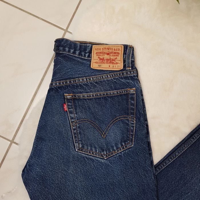 Jean Levi's 505 W33 L30 Bleu Marine - photo numéro 5