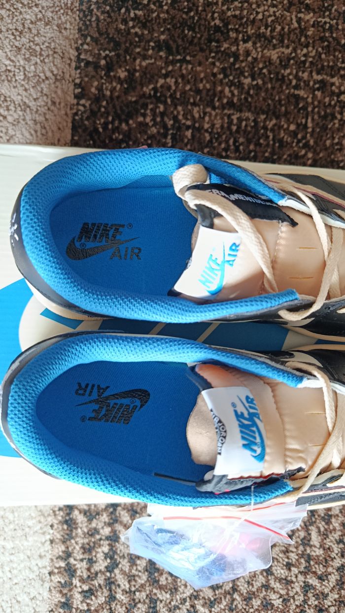 Nike Jordan 1 Low X Travis Scott bleu/noir/blanc - photo numéro 8