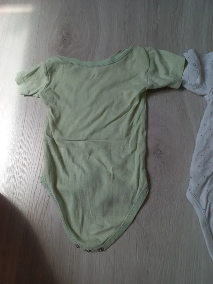 Lot de 2 bodys manches courtes 12 mois - photo numéro 5