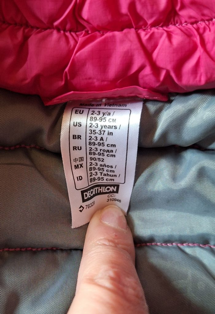 Doudoune sans manches Décathlon 2-3 ans - photo numéro 3