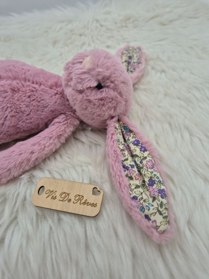 Doudou peluche Lapin Blossom Tulip Pink Bunny jellycat Small - photo numéro 5