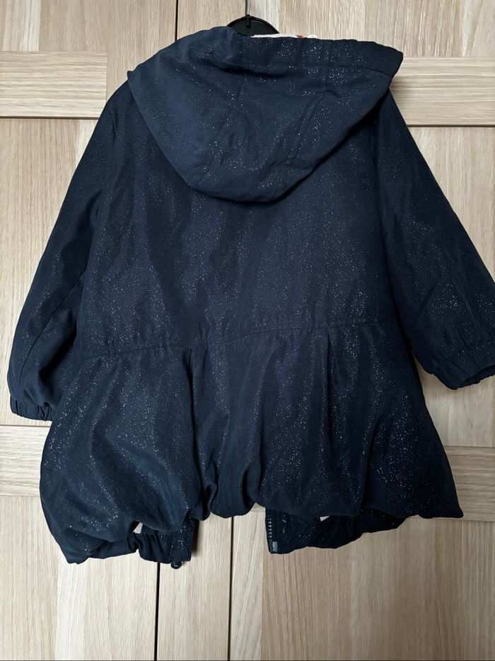 Manteau à capuche bleu Lulu Castagnette t.4ans - photo numéro 6