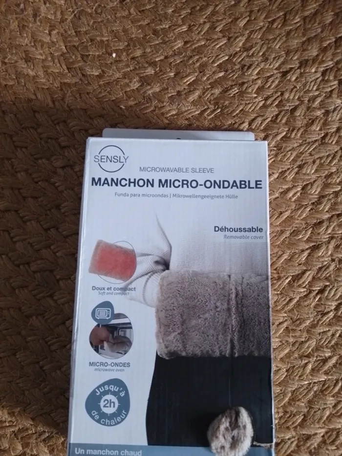 bouillotte micro ondable format manchon - photo numéro 3