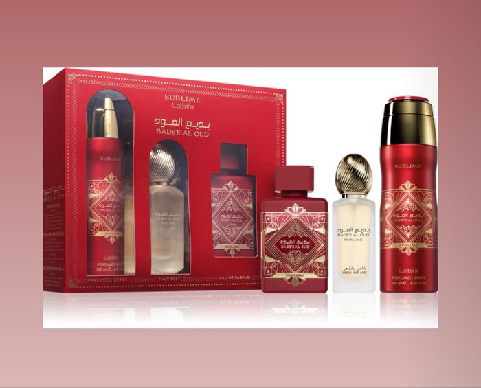 Badee Al Oud Sublime – Coffret 3 pièces : Eau de Parfum 100 ml, Hair Mist 50 ml, Perfumed Spray 200 ml, Parfum Gourmand Floral et Boisé - photo numéro 5