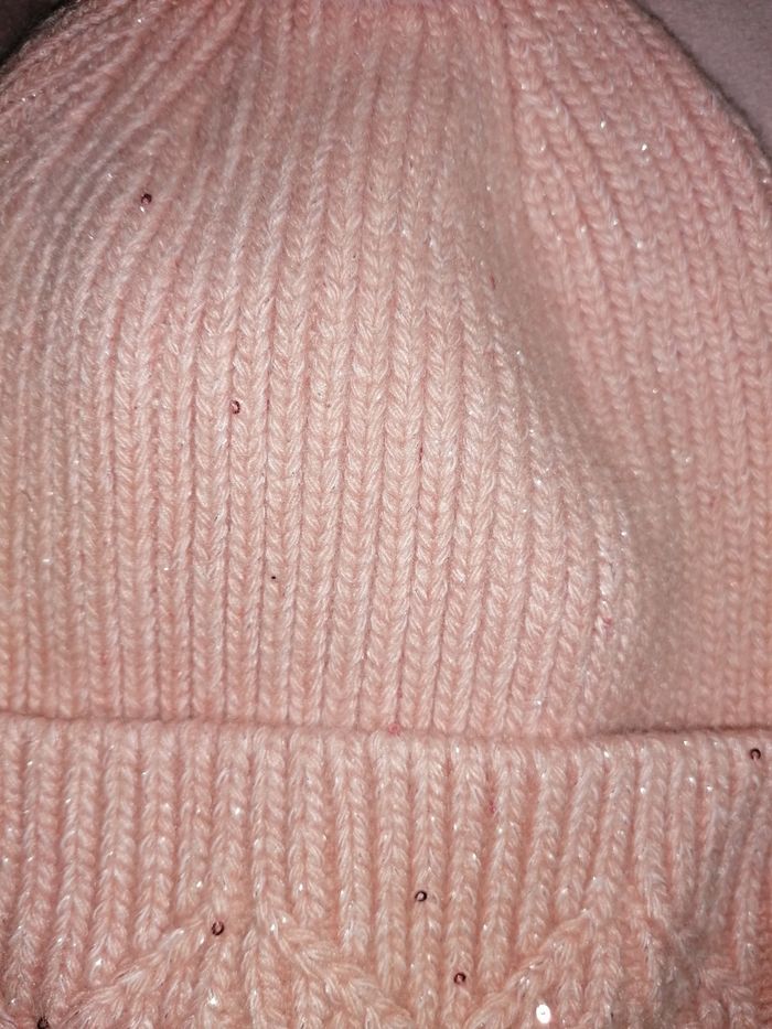 Bonnet rose pale - photo numéro 3