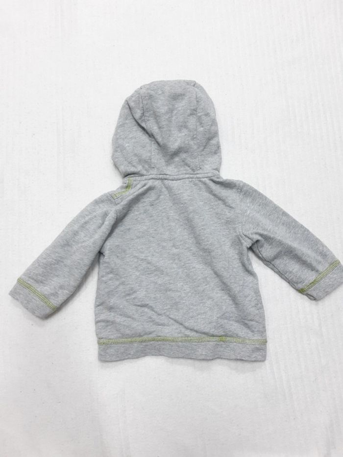 Sweat gris à capuche Vertbaudet 12 mois - photo numéro 6
