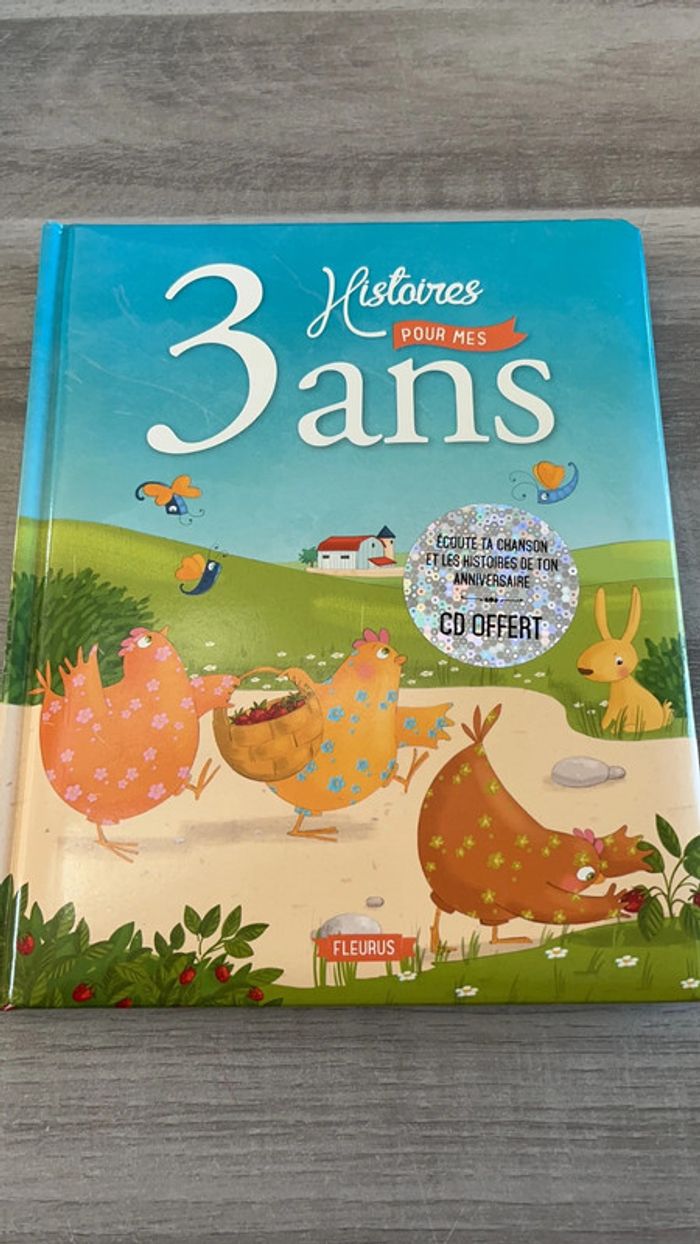 Livre histoires pour mes 3 ans